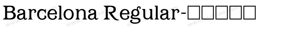 Barcelona Regular字体转换